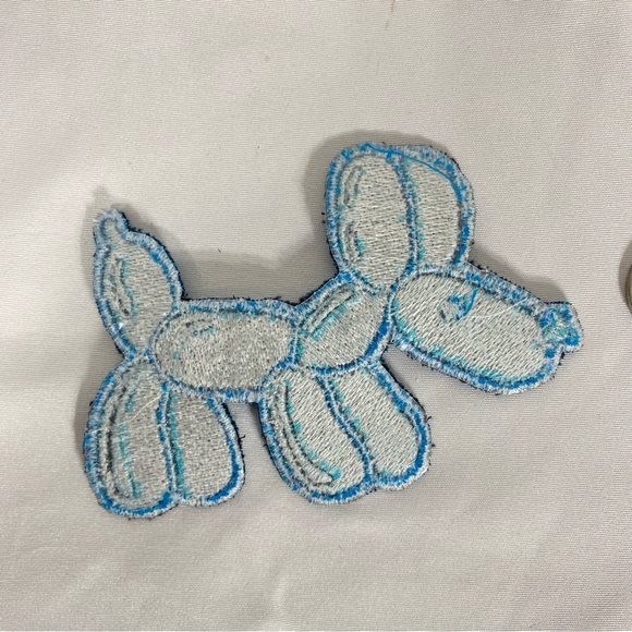DandyFlowerTrash Clown-Core Artist Made Ballon Puppy Iron On Patch - Picture 3 of 3